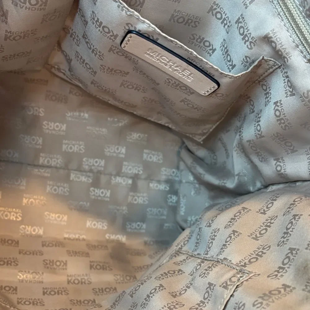 Michael Kors Bag Purse Handbag Leather Jet Set EW Pebbled Tote Bag Pocketbook